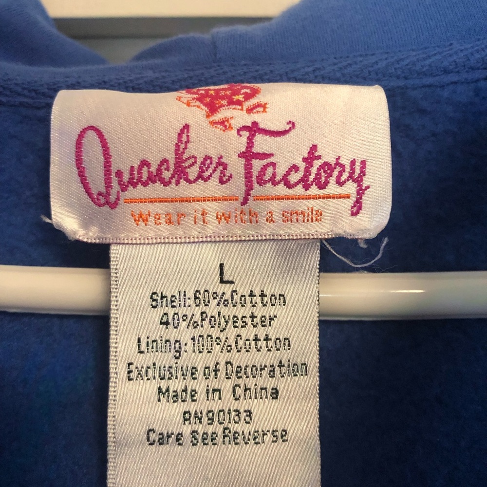 Quacker Factory Snowflake Embellished Hooded Swea… - image 5